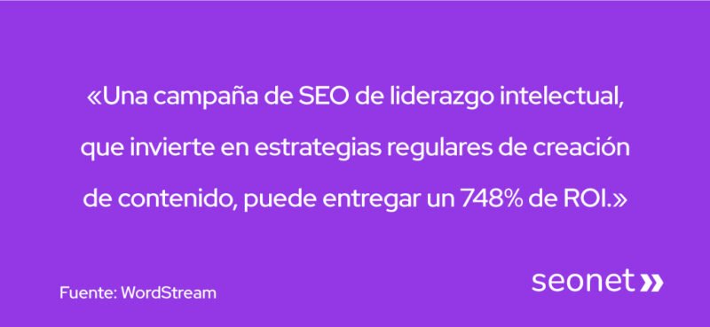roi campaña de seo