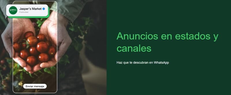 anuncios en whatsapp canales y estados