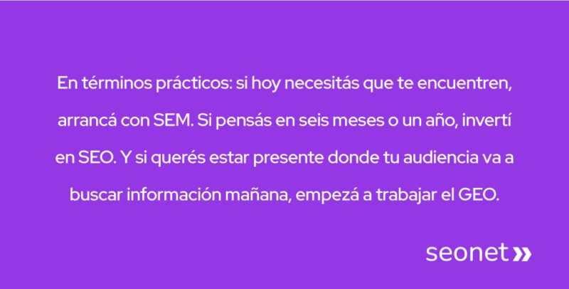 seo sem geo cuando usar