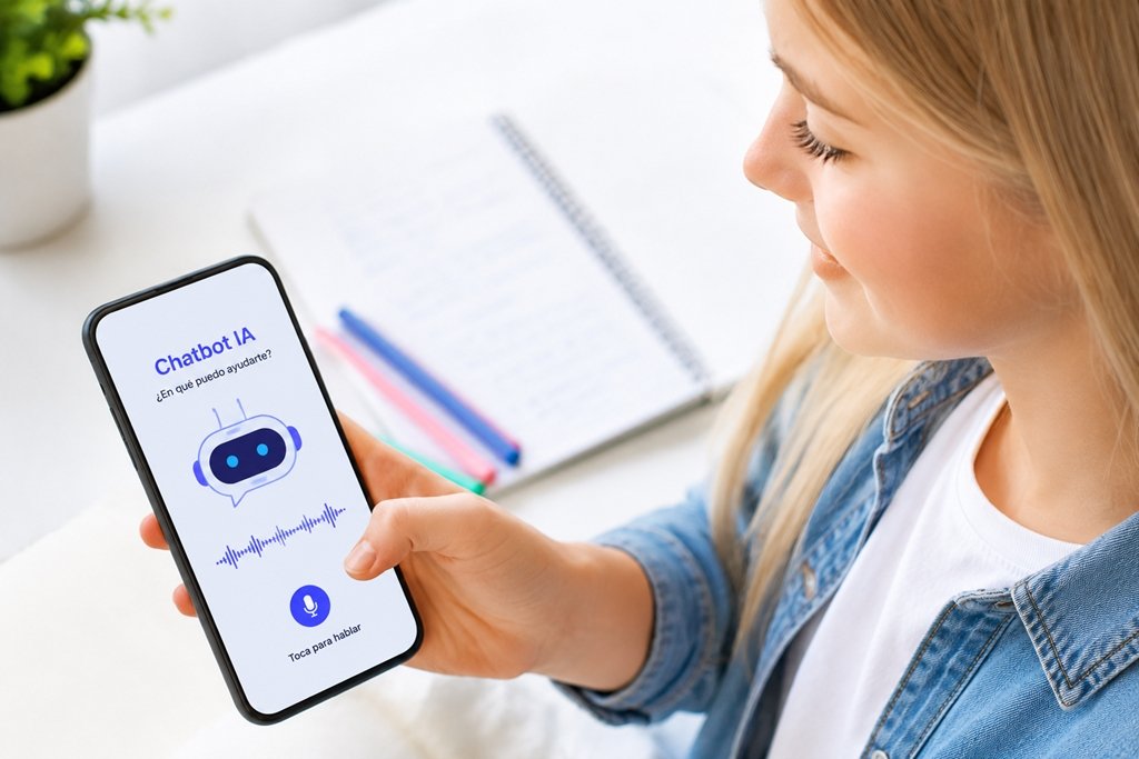 chatbot con ia preguntas por voz