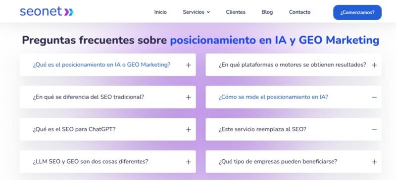 preguntas frecuentes seccion